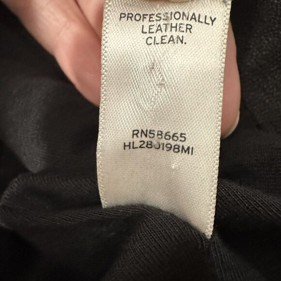 HINGE Seattle Nordstrom’s Diamond Quilted Leather Jacket Zip Black Size Small - Picture 11 of 13